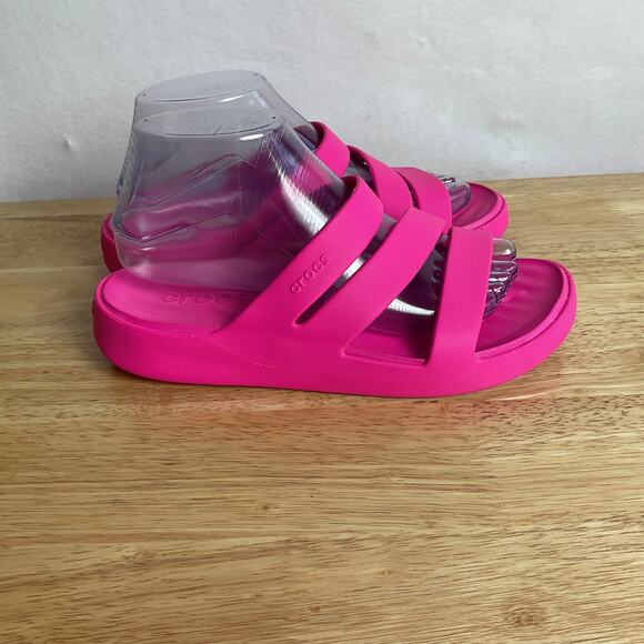 Crocs Womens Getaway Strappy Sandals Pink Crush Womens size 8 - Picture 3 of 12